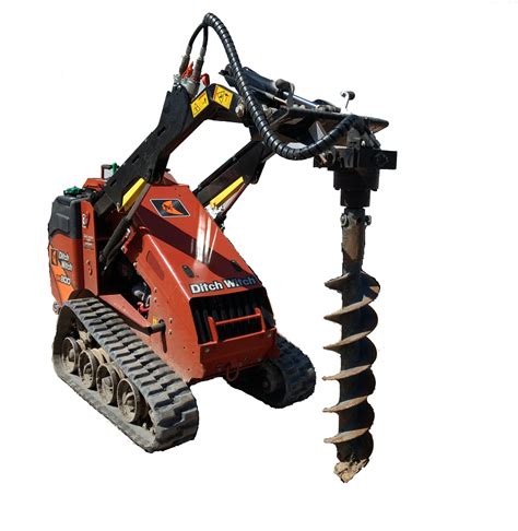 mini skid steer auger rental horizontal|mini auger for skid steer.